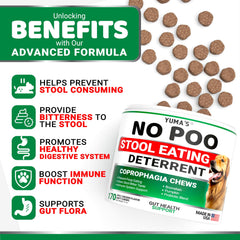 YUMA'S No Poo Chews treat closeup emphasizes irresistible flavor for daily use.