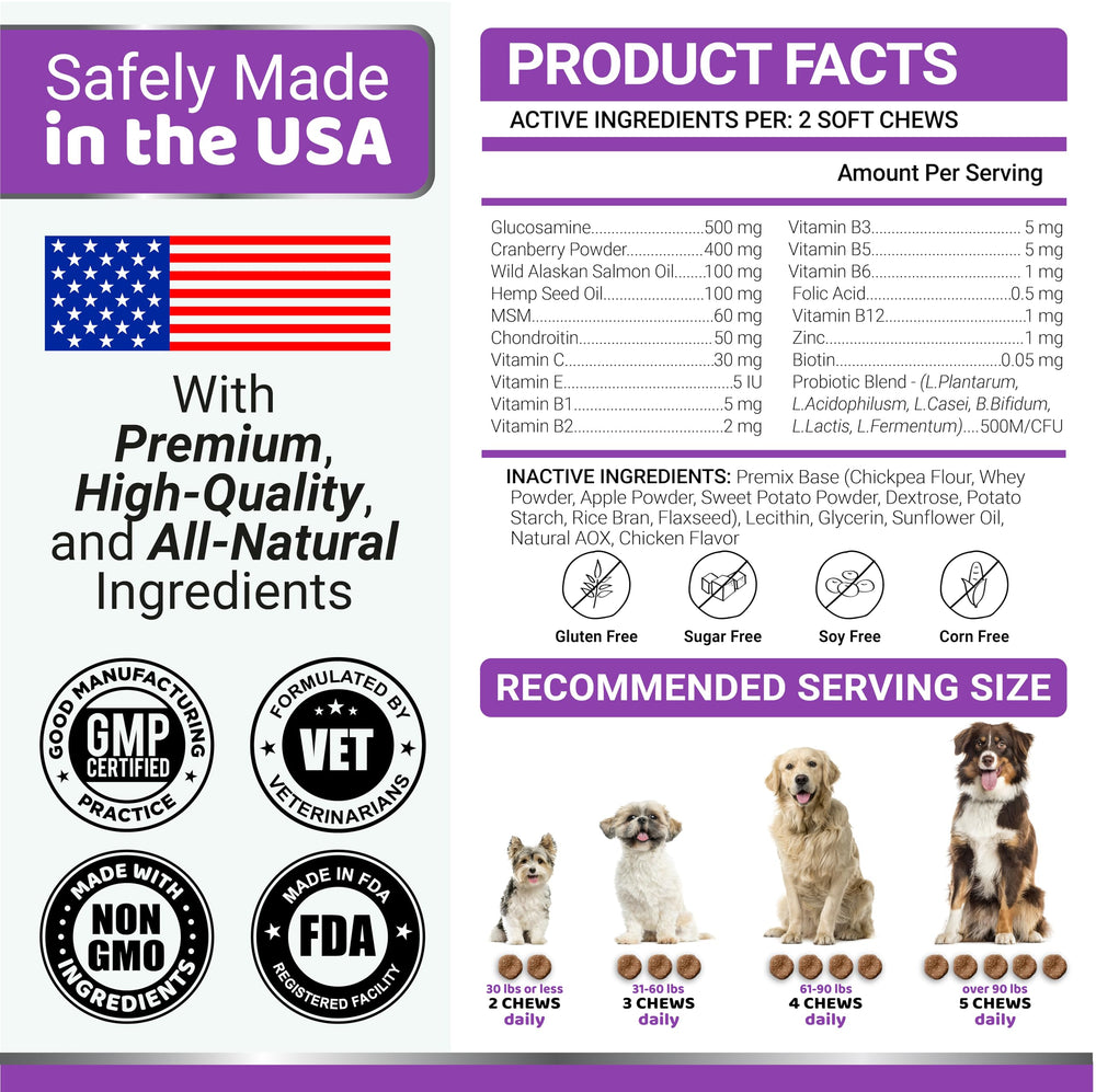 YUMA'S omega fatty acids support coat and skin wellness.