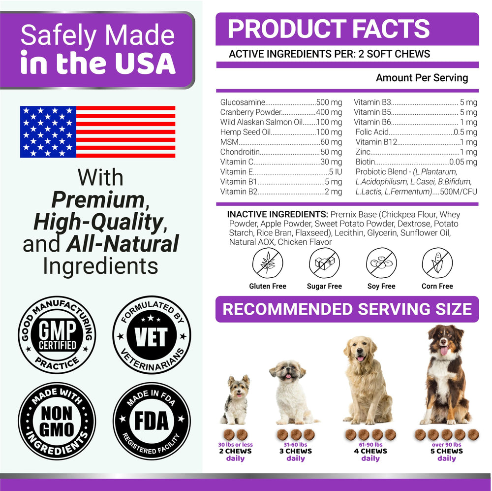 YUMA'S multivitamin suitable for puppies to seniors in everyday use