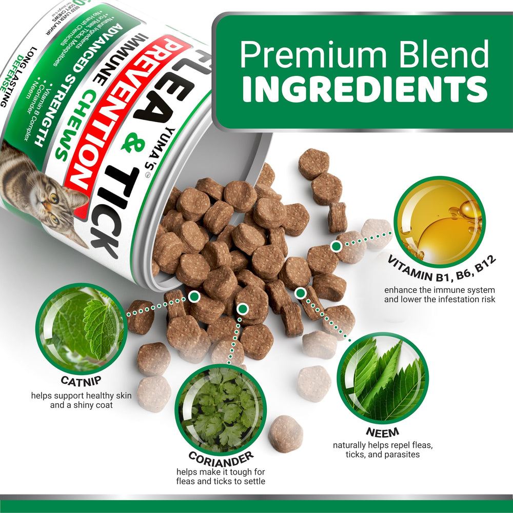 YUMA'S beef liver chews for cats, a tasty daily preventive option.