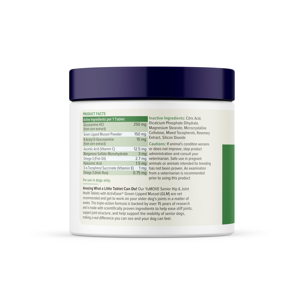 YuMOVE glucosamine ingredient close-up highlighting cartilage support