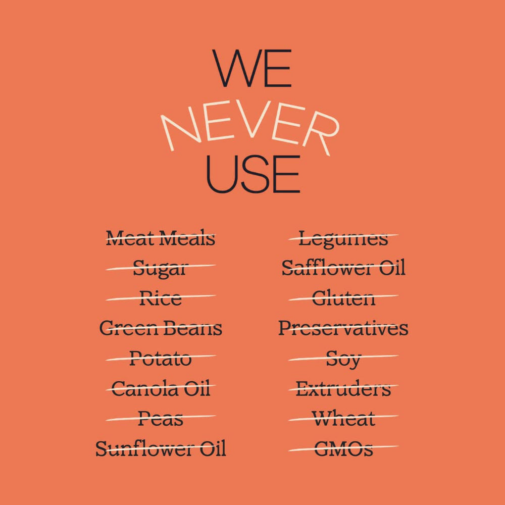 Yumwoof USDA and non-GMO ingredients; clean nutrition.