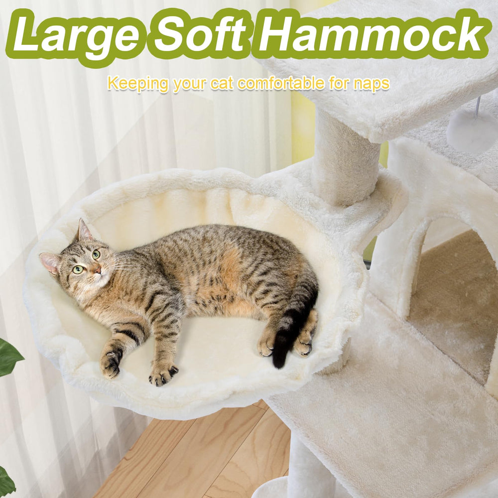 Easy assembly with included tool kit for the Yungaspy cat tree setup.