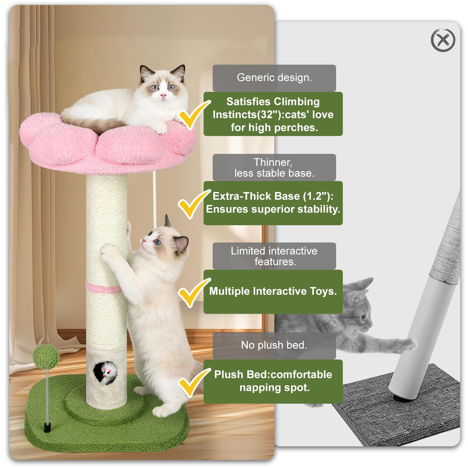 Yungaspy sisal ball hanging toy adds interactive fun to the tree