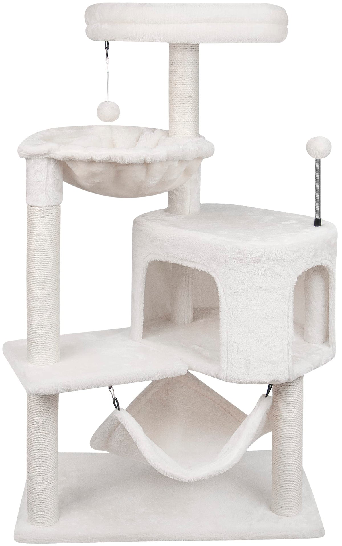 YUNIQUE cat tree base board offering stable wall placement for added safety.