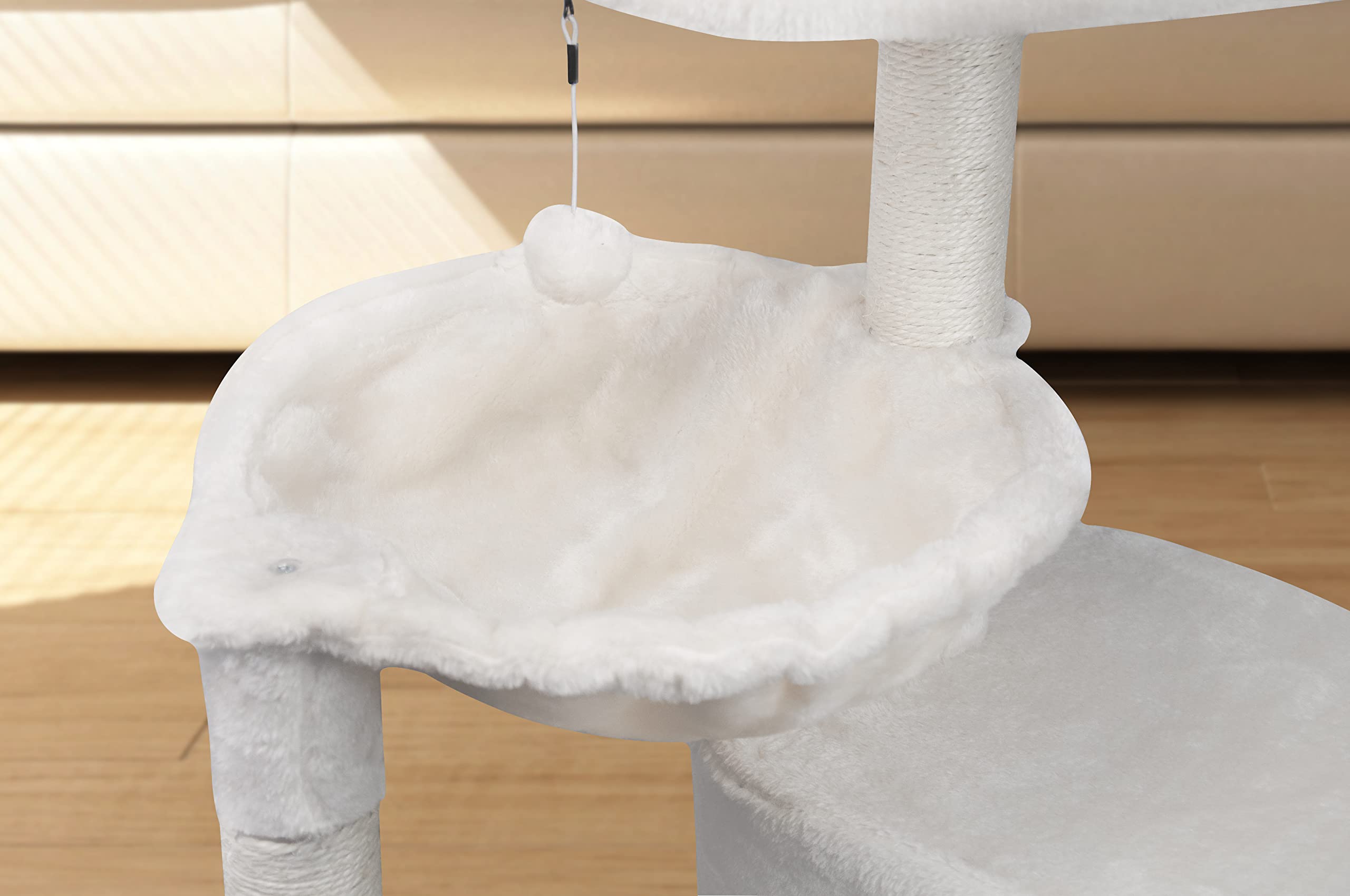YUNIQUE hanging ball adds interactive fun for curious cats.