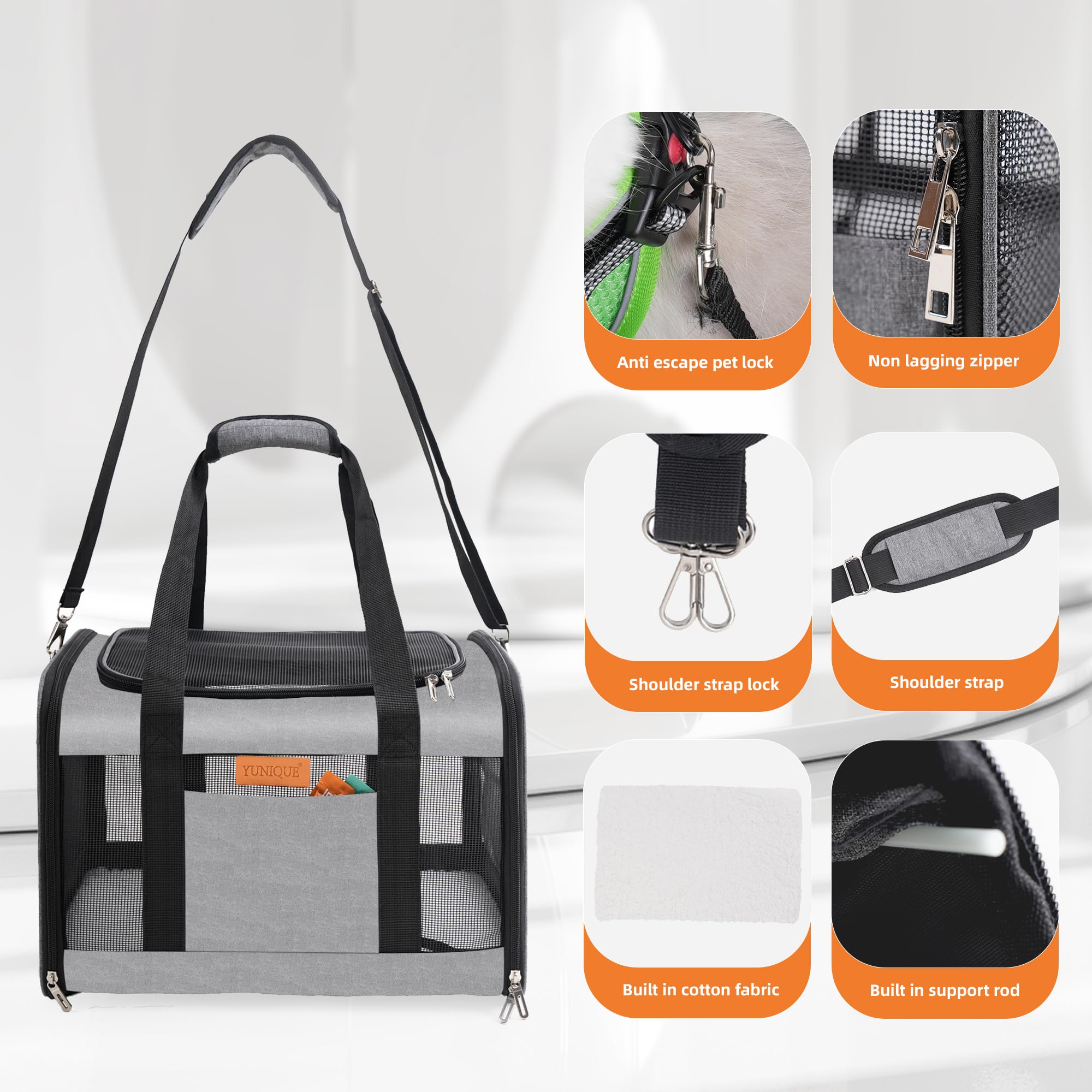 YUNIQUE collapsible carrier folds neatly for storage at home