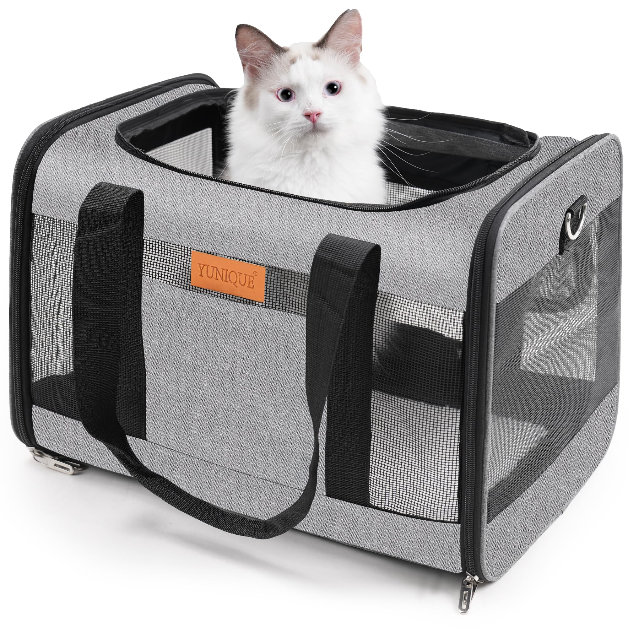 YUNIQUE carrier full product view, ideal for relaxed pet travel