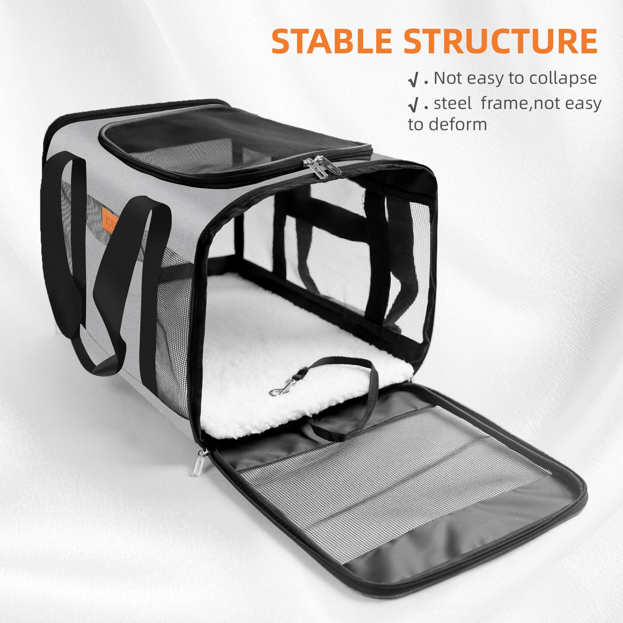 YUNIQUE waterproof fabric keeps interior dry in rain