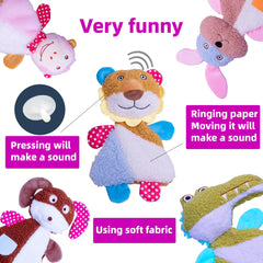 The YUNKINGDOM Dog plush toy for interactive squeaker play