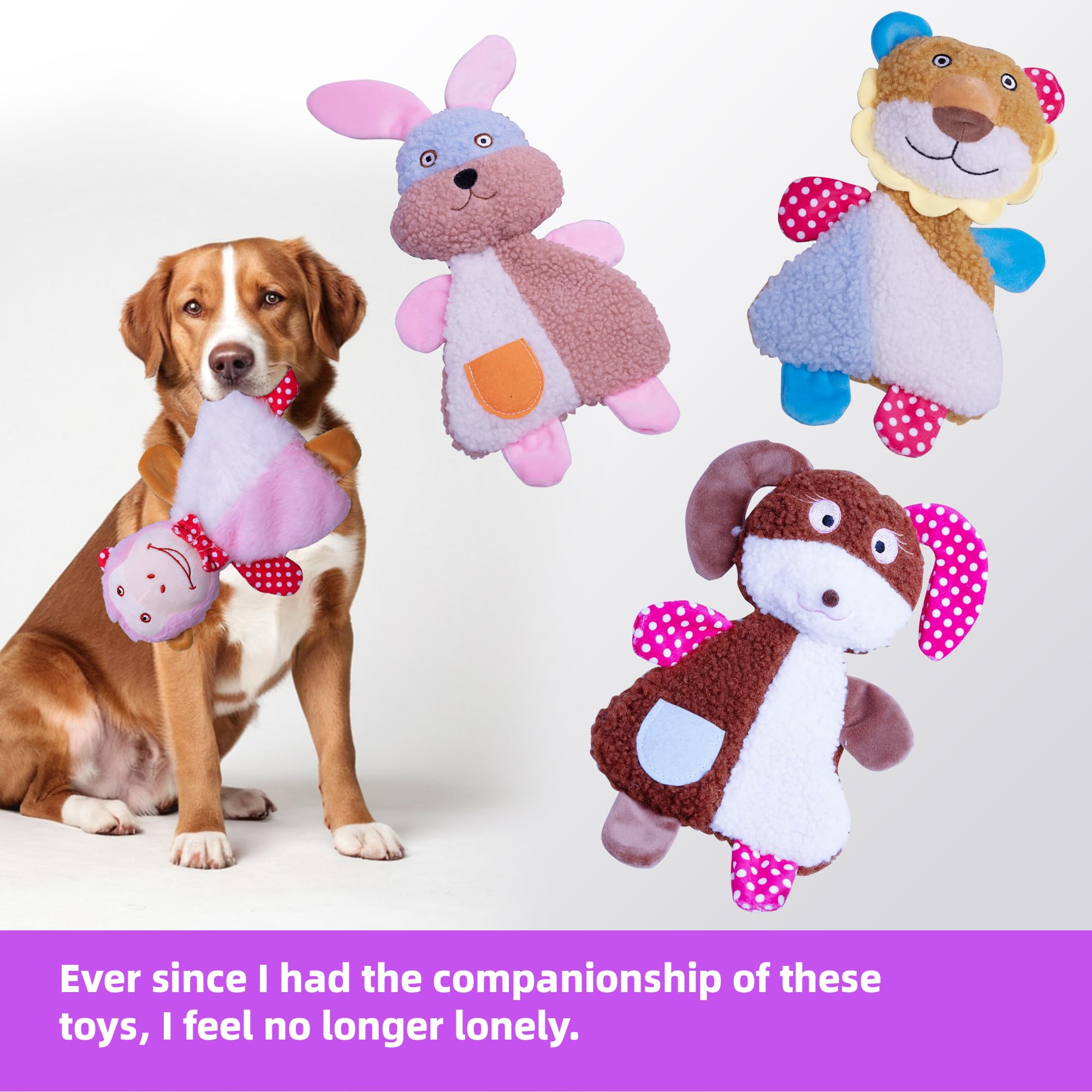 The YUNKINGDOM Rabbit plush toy for gentle nibble and fetch