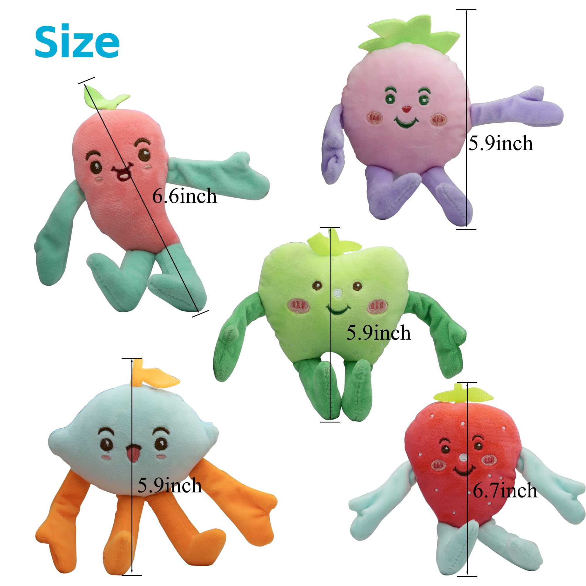 YUNKINGDOM soft plush squeaky toy collection with engaging sounds for interactive play.