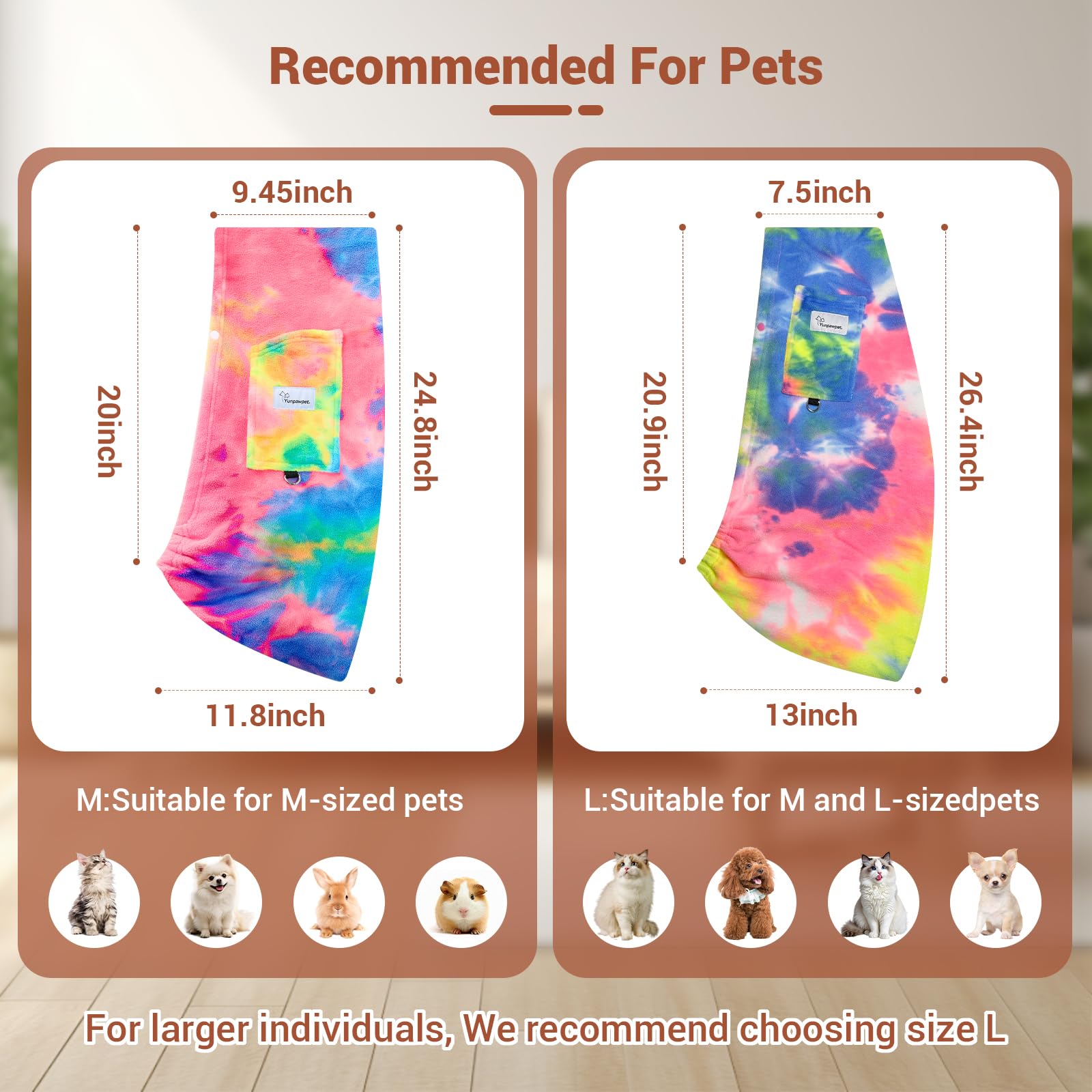 Yunpawpet Hands-Free Cat Sling 3in1 design showing carrier, blanket, and sleeping pad options.