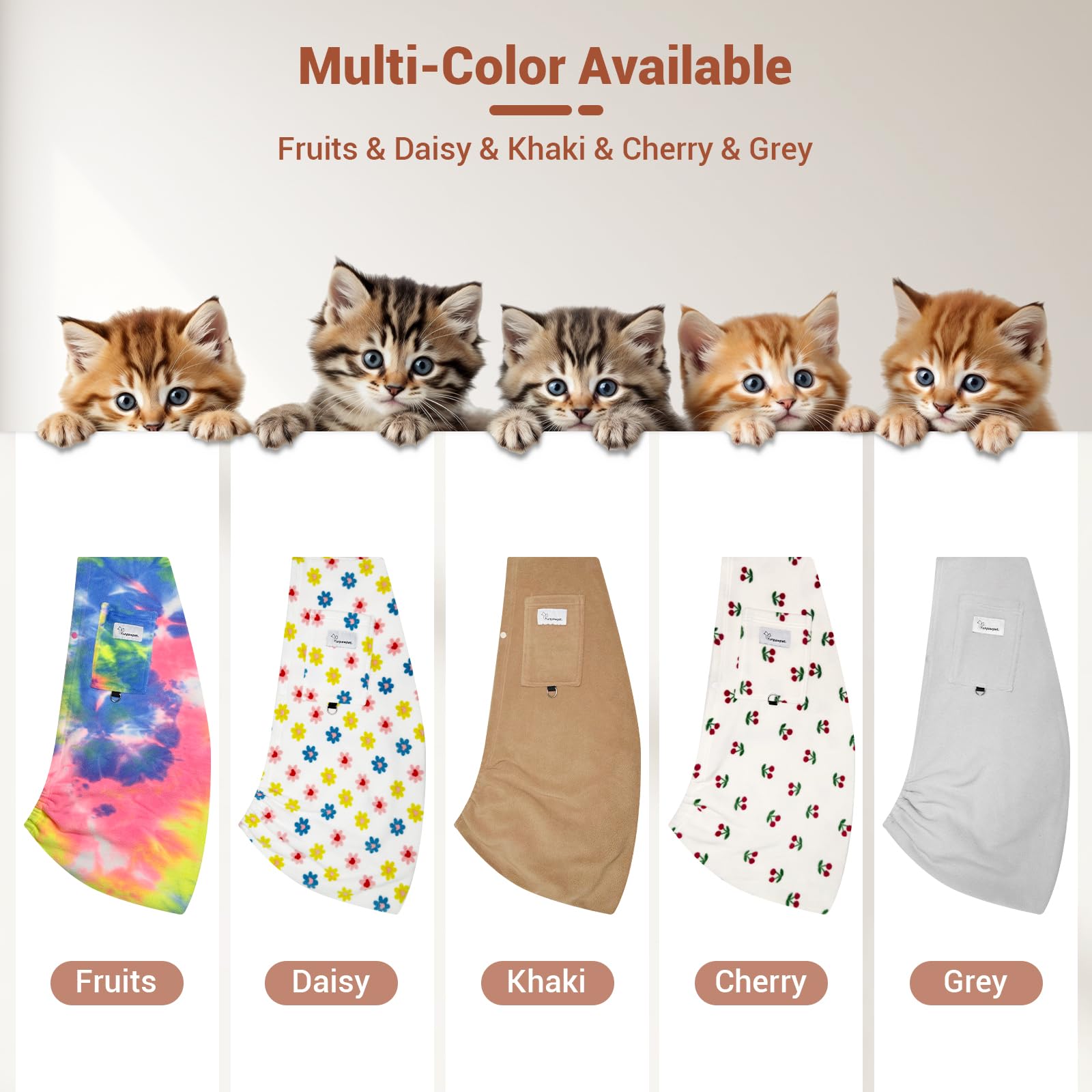 Yunpawpet Hands-Free Cat Sling ideal for indoor snuggling and cozy transport.