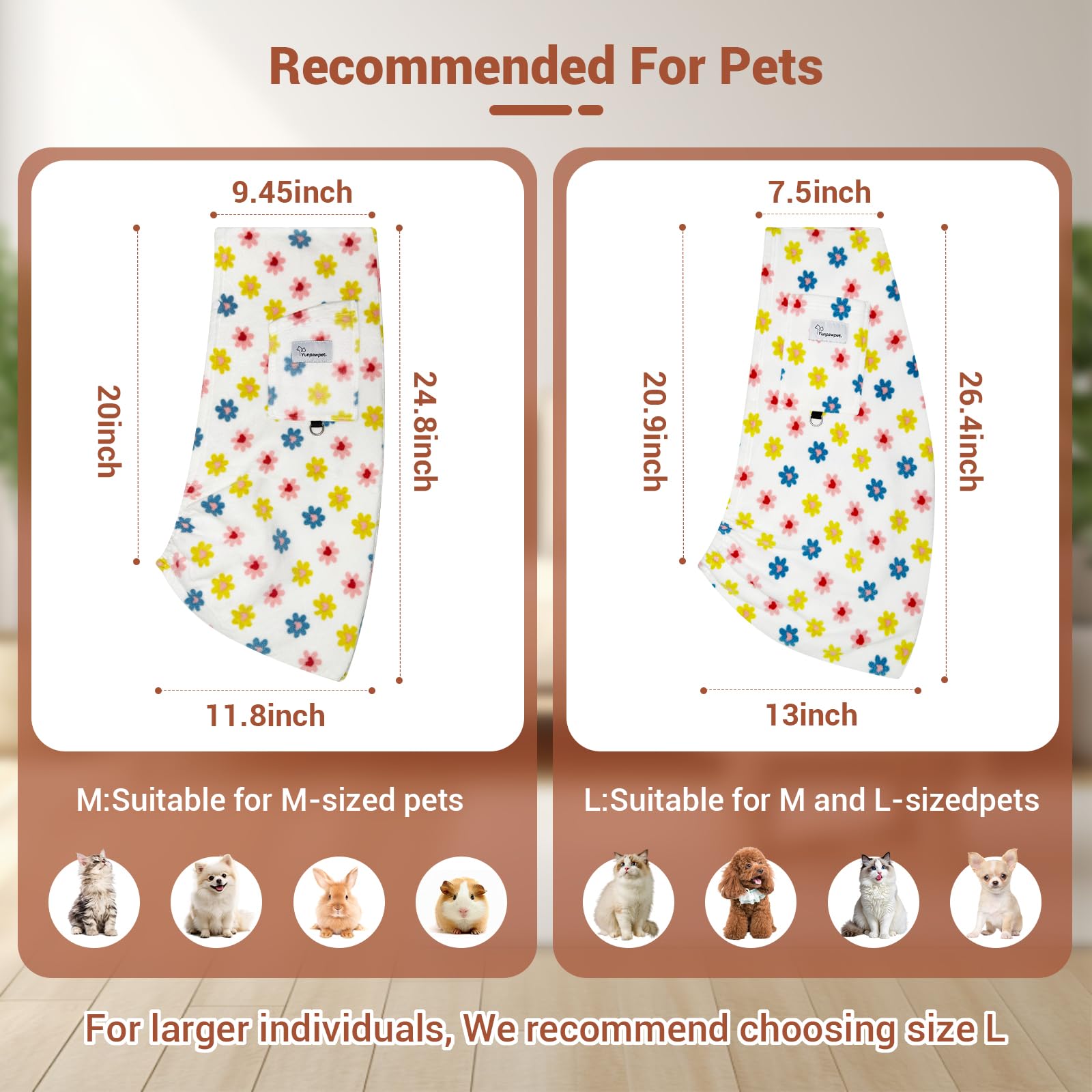 Yunpawpet secure wrap-around design keeps small companions safely nestled during movement.