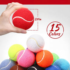 Yunsailing colored dog tennis balls in varied colors for engaging play.