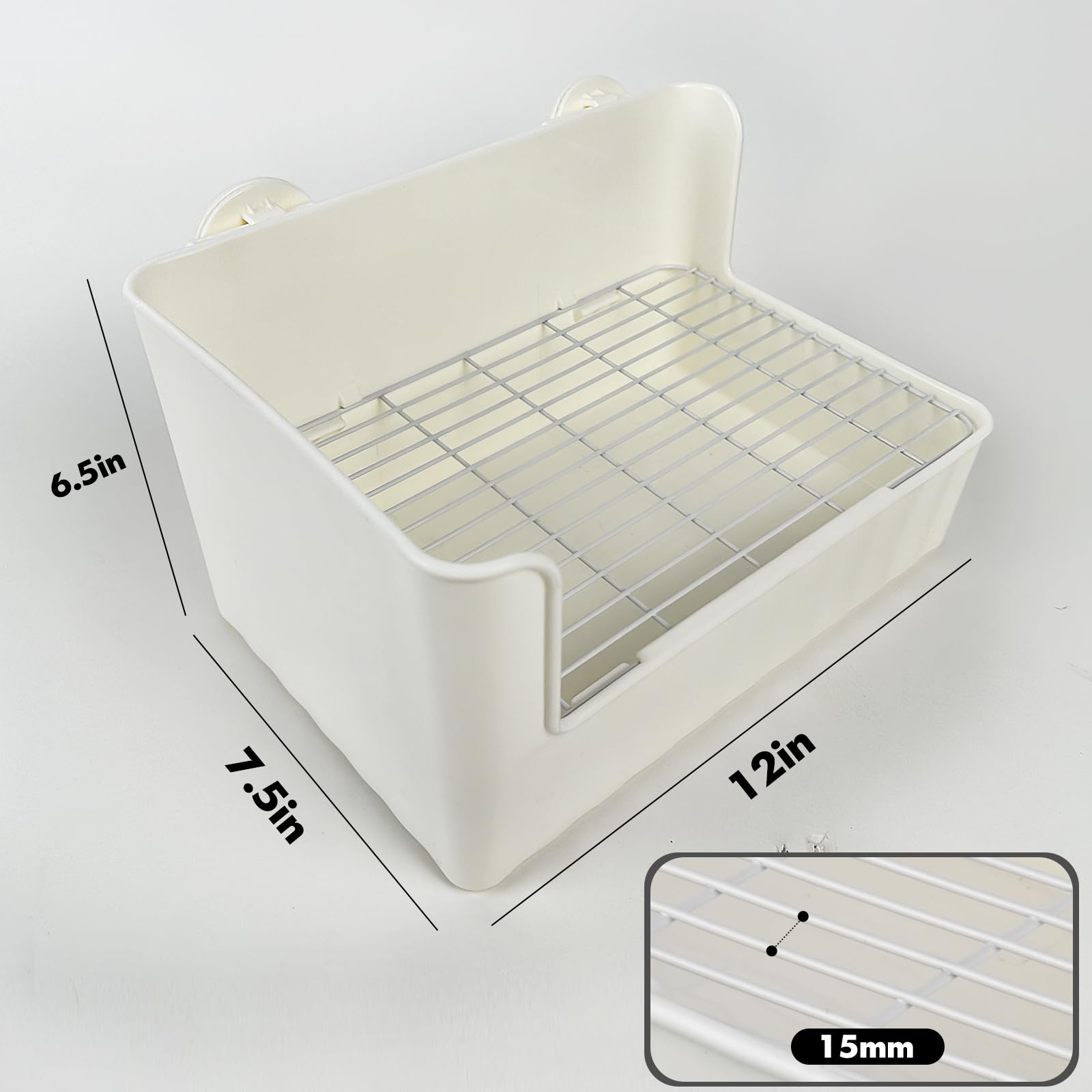 Yuoaes litter box grate mesh promotes clean paws and waste separation
