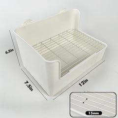 Yuoaes litter box grate mesh promotes clean paws and waste separation
