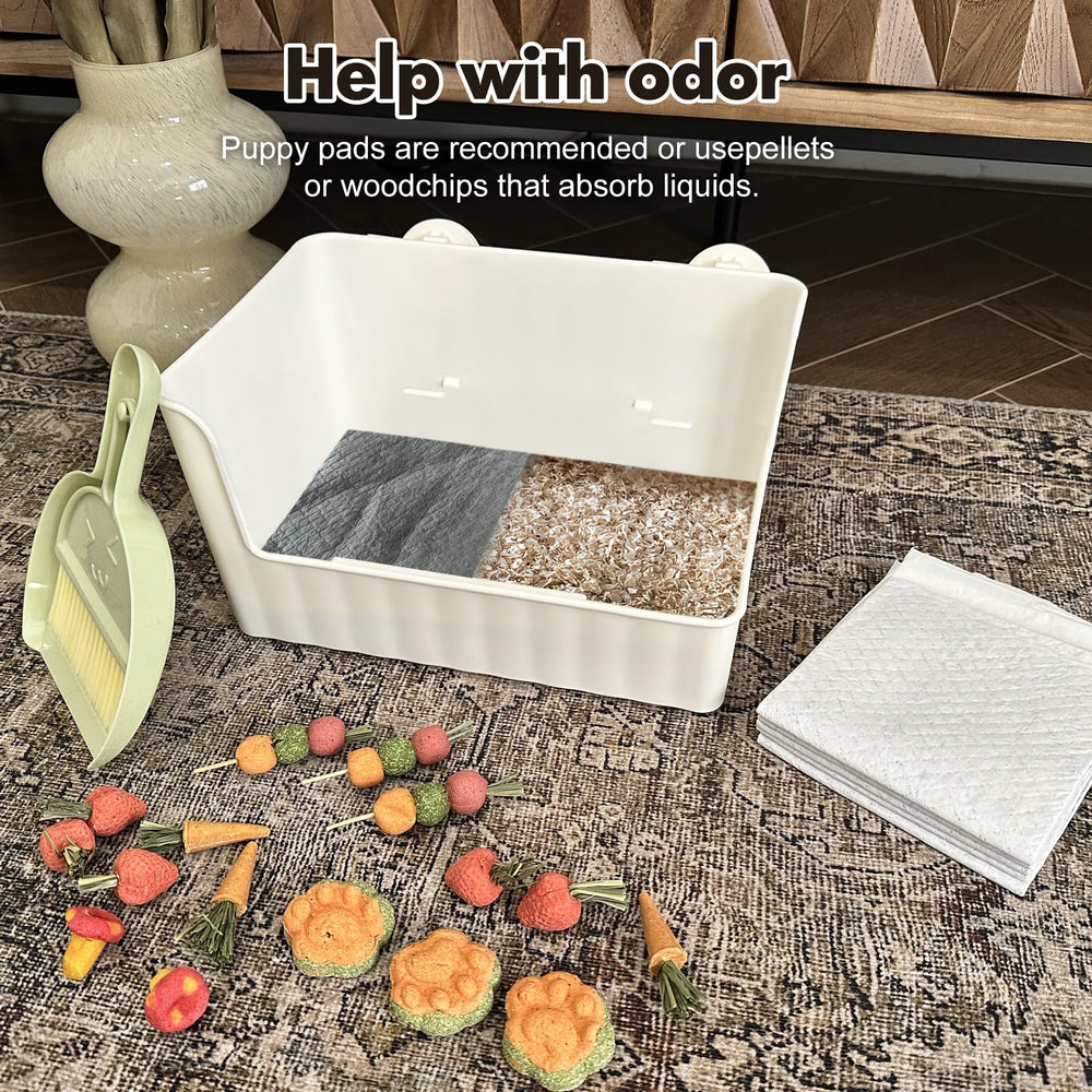 Yuoaes litter box stay-put hooks prevent tipping during activity