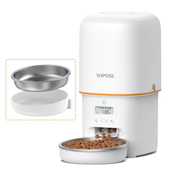 Yuposl automatic feeder front view with control panel for precise timing