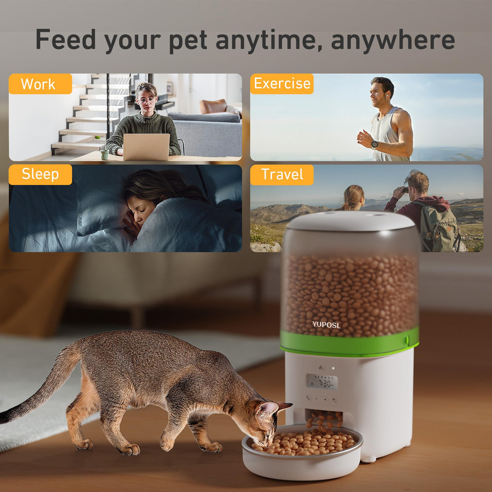 Yuposl multi-pet feeder setup to feed two or more pets separately