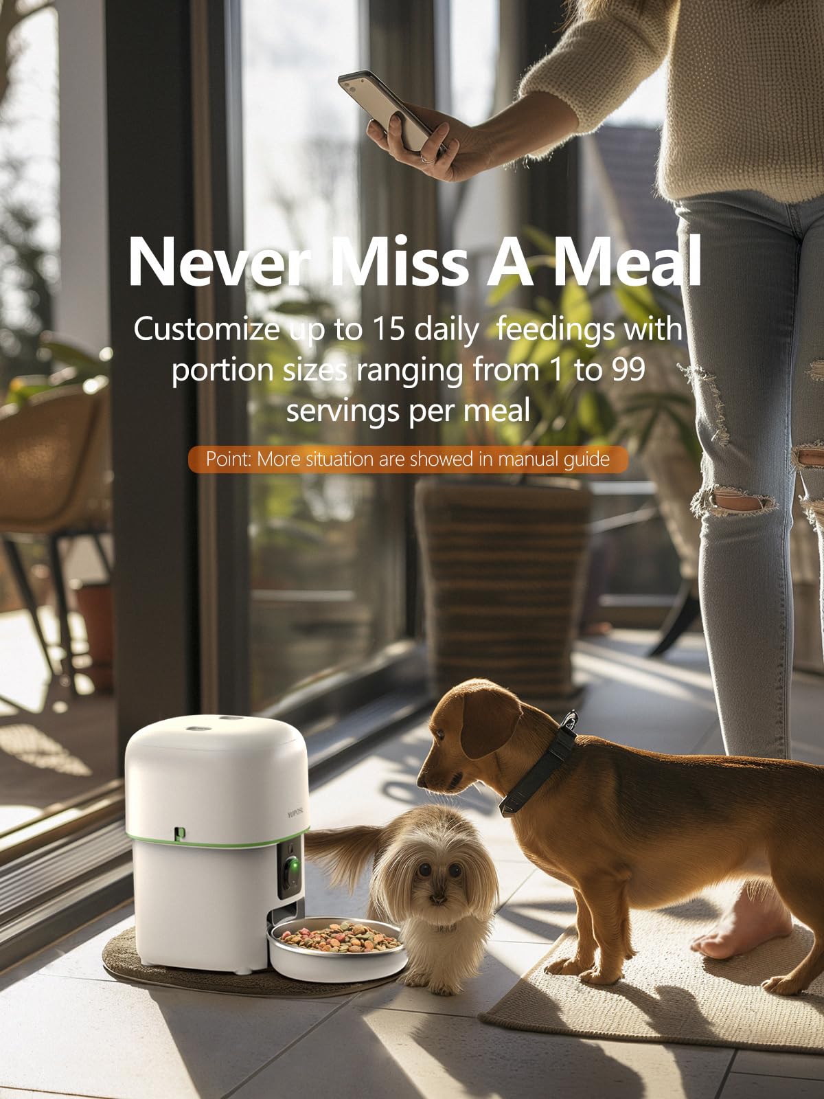 Yuposl two-way audio lets you call your cat to meals from afar