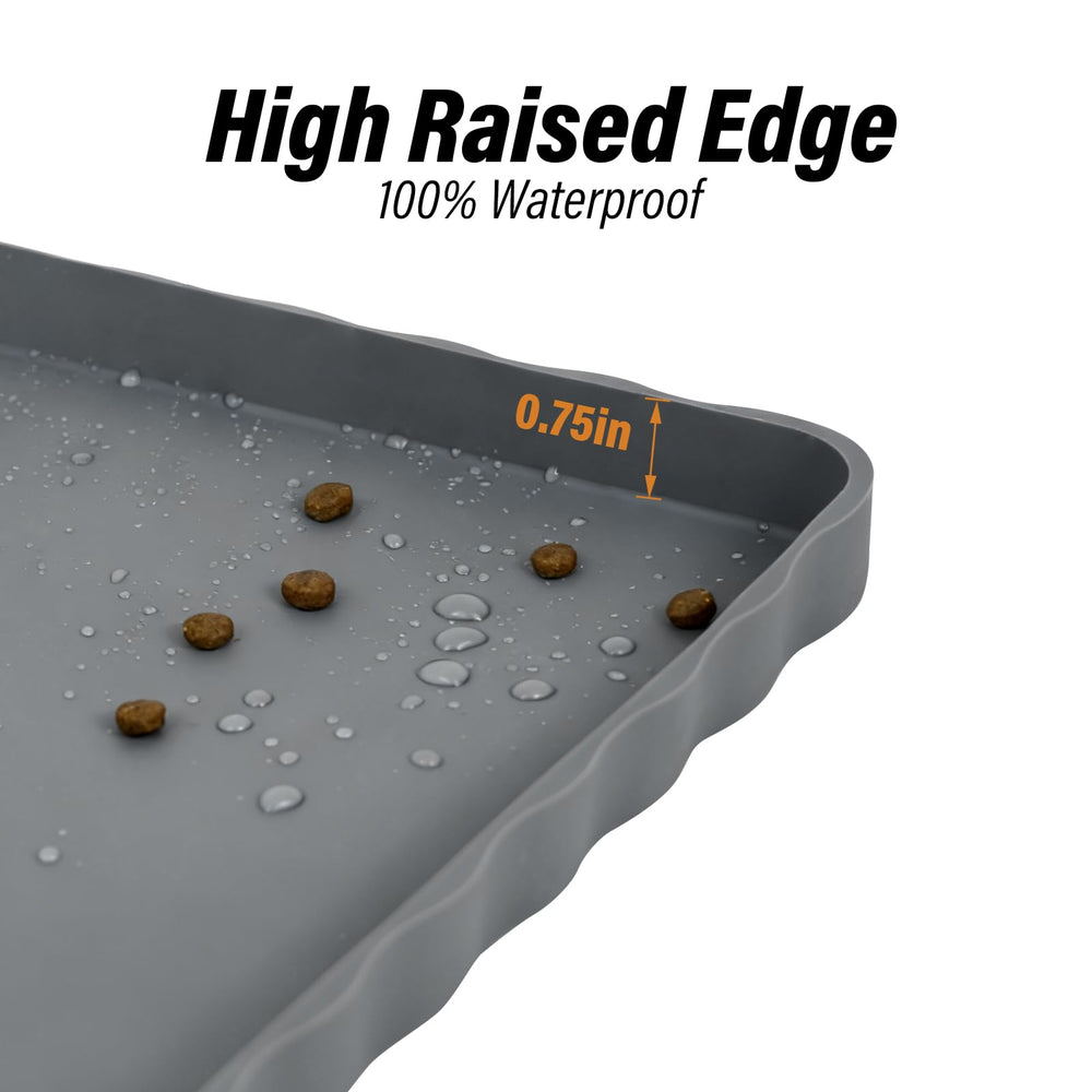YUSMOO mat features a non-slip bottom to stabilize bowls.