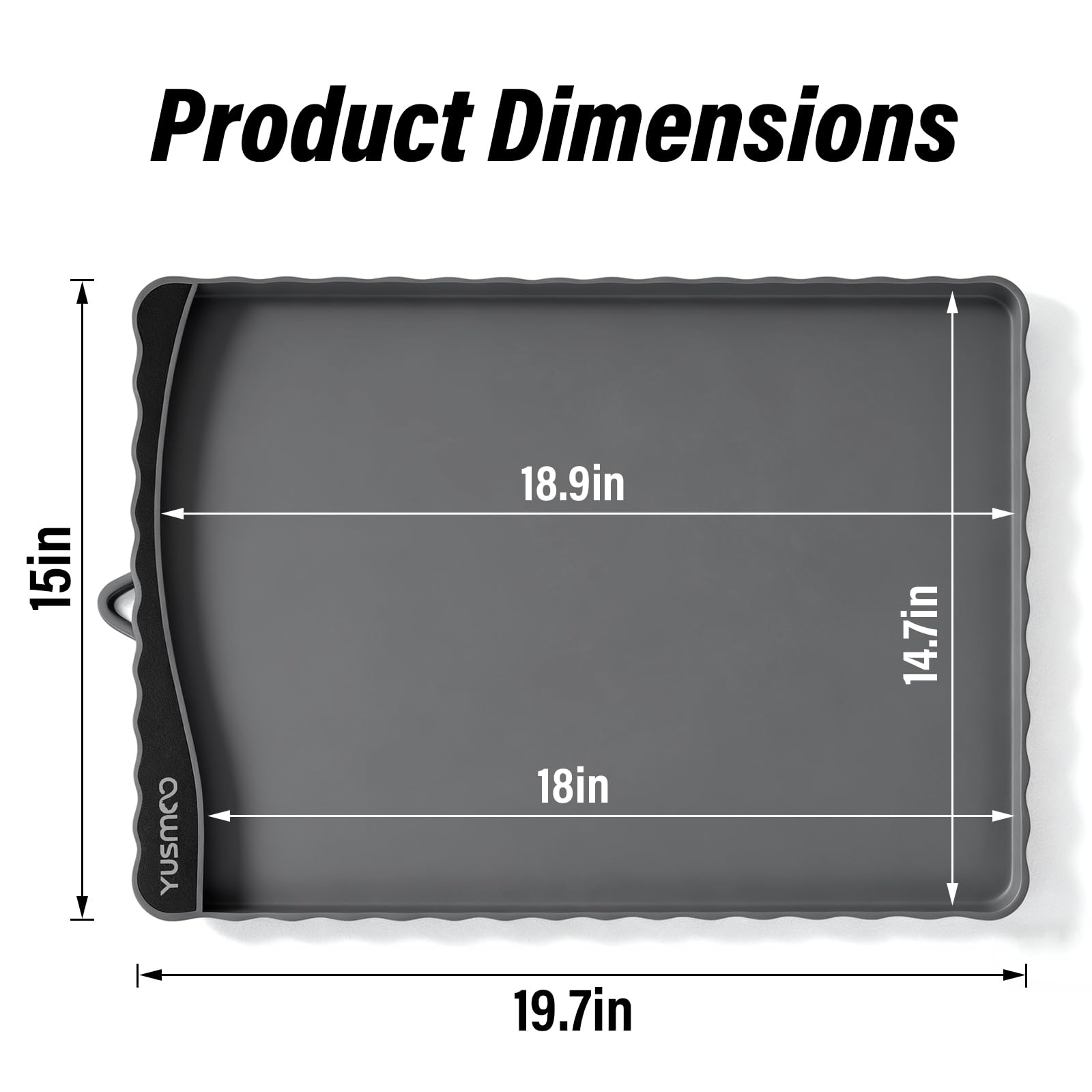 YUSMOO waterproof silicone mat is easy to wipe clean after meals.