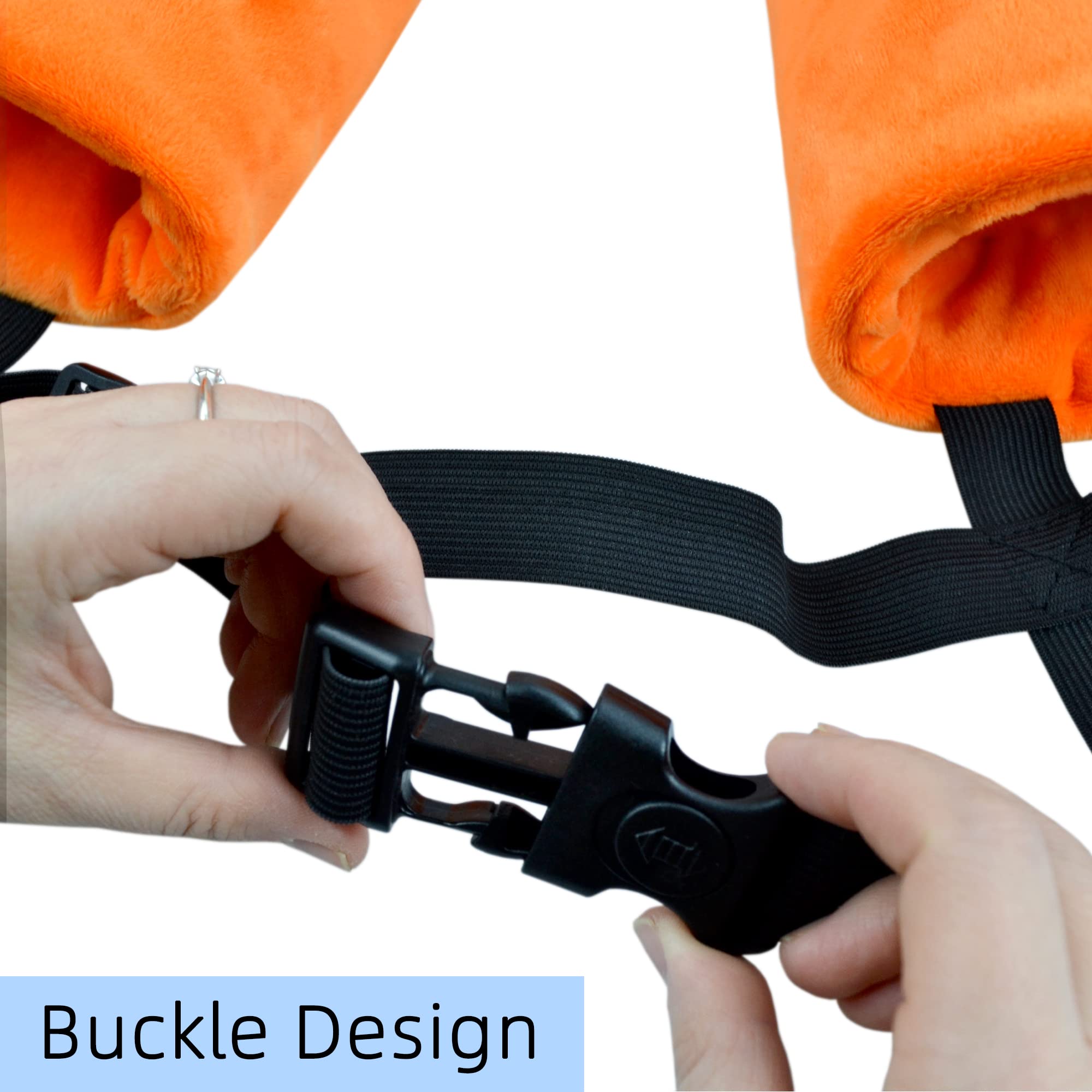 YUYUSO elbow pad cotton filling shown for extra padding on hard surfaces for comfort