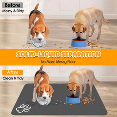 Yuzshin no-stains surface mat helps protect floors from spills.