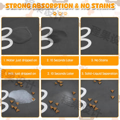 Yuzshin absorbent mat provides quick-dry performance to curb puddles.