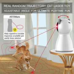 YVE LIFE laser cat toy top angle adjustable head for varied play sessions.
