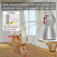YVE LIFE laser cat toy with motion sensor activated for automatic fun.
