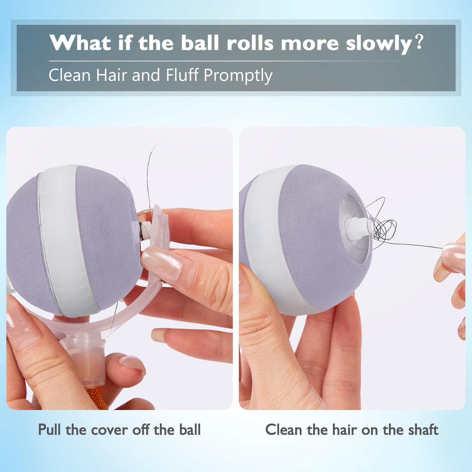 YVE LIFE paw-friendly textured ball for kittens and adults