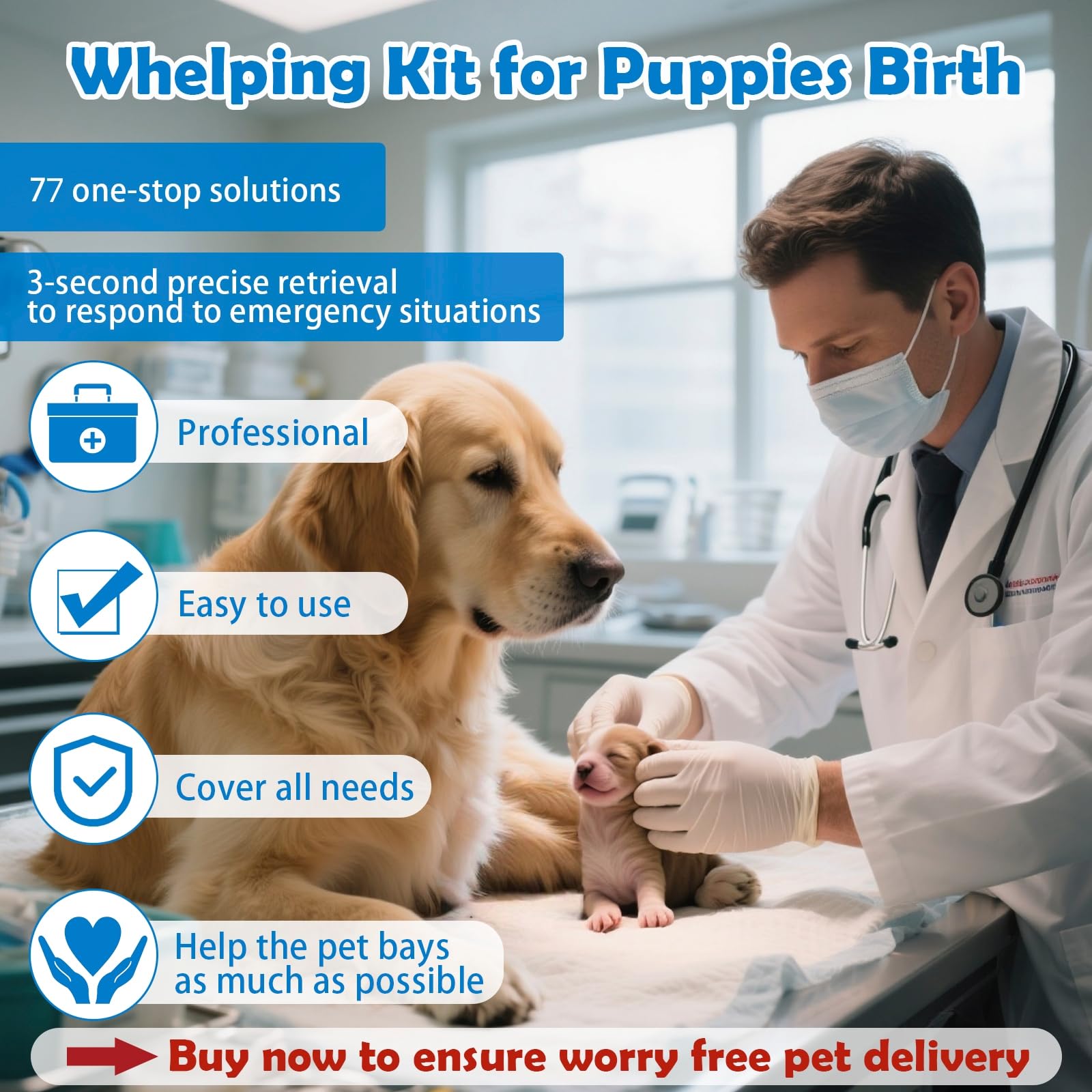 Ywingda whelping kit feeding syringe for early bottle feeding