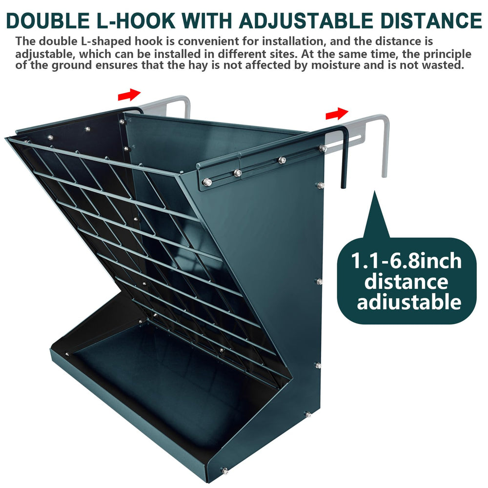 YXJSTO 4x4 hay mesh design reduces waste while animals access feed