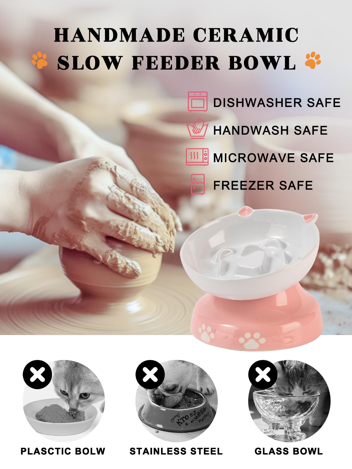 YYHY compatible with both dry and wet foods for flexible feeding.