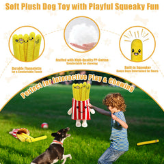 YZHDUXIU dog squeak toys fries colorful set, stimulates visual interest during playtime