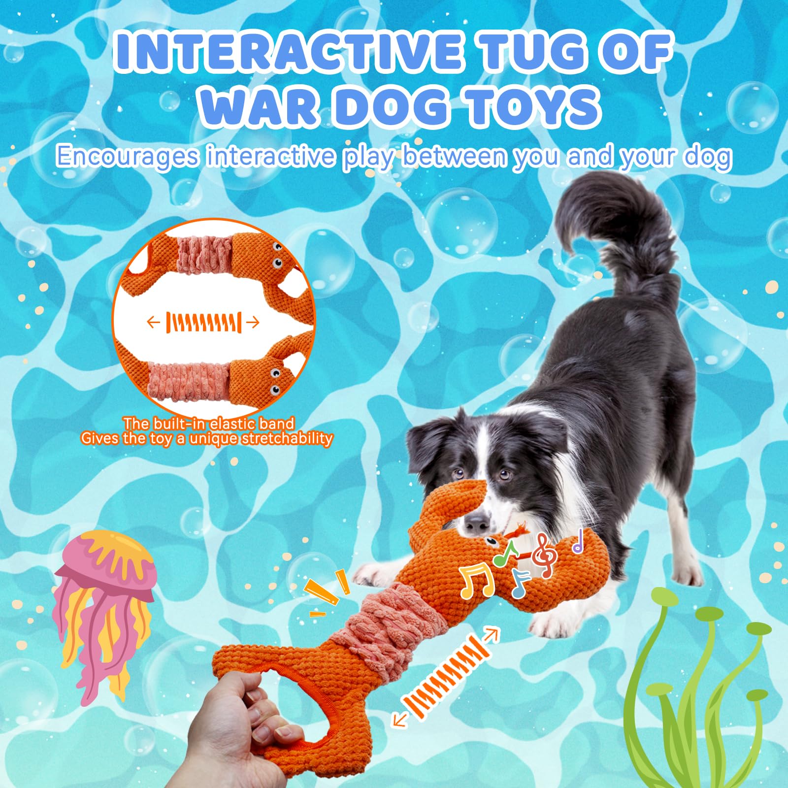 YZHDUXIU lobster toy hides crinkle paper for surprising sounds.