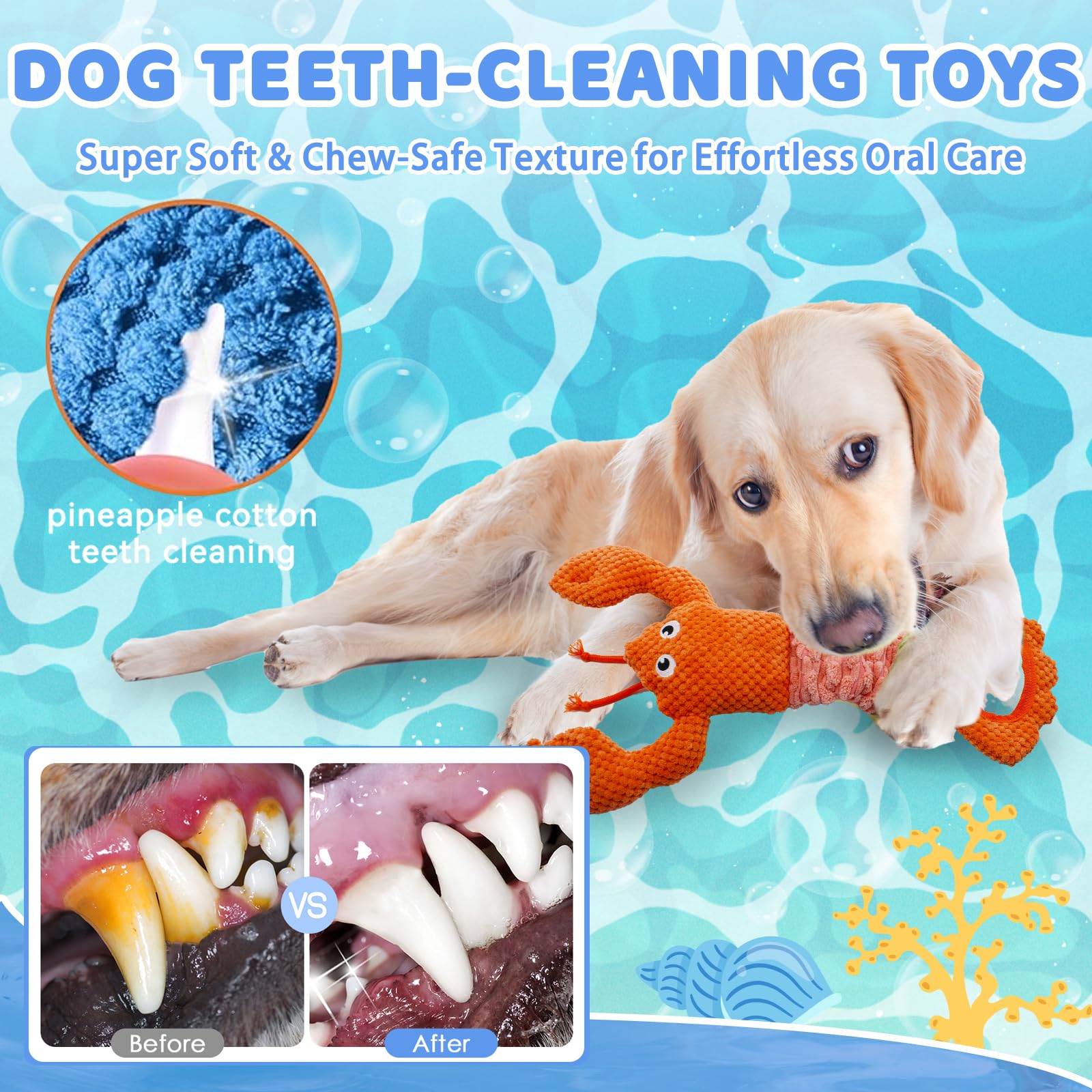 YZHDUXIU lobster toy ideal for tug-of-war sessions and bonding.