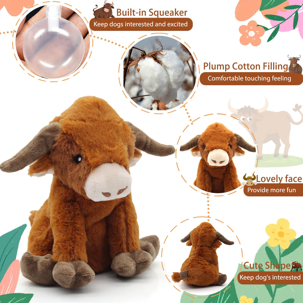 YZHDUXIU plush dog toy with soft coat designed for gentle mouthing.