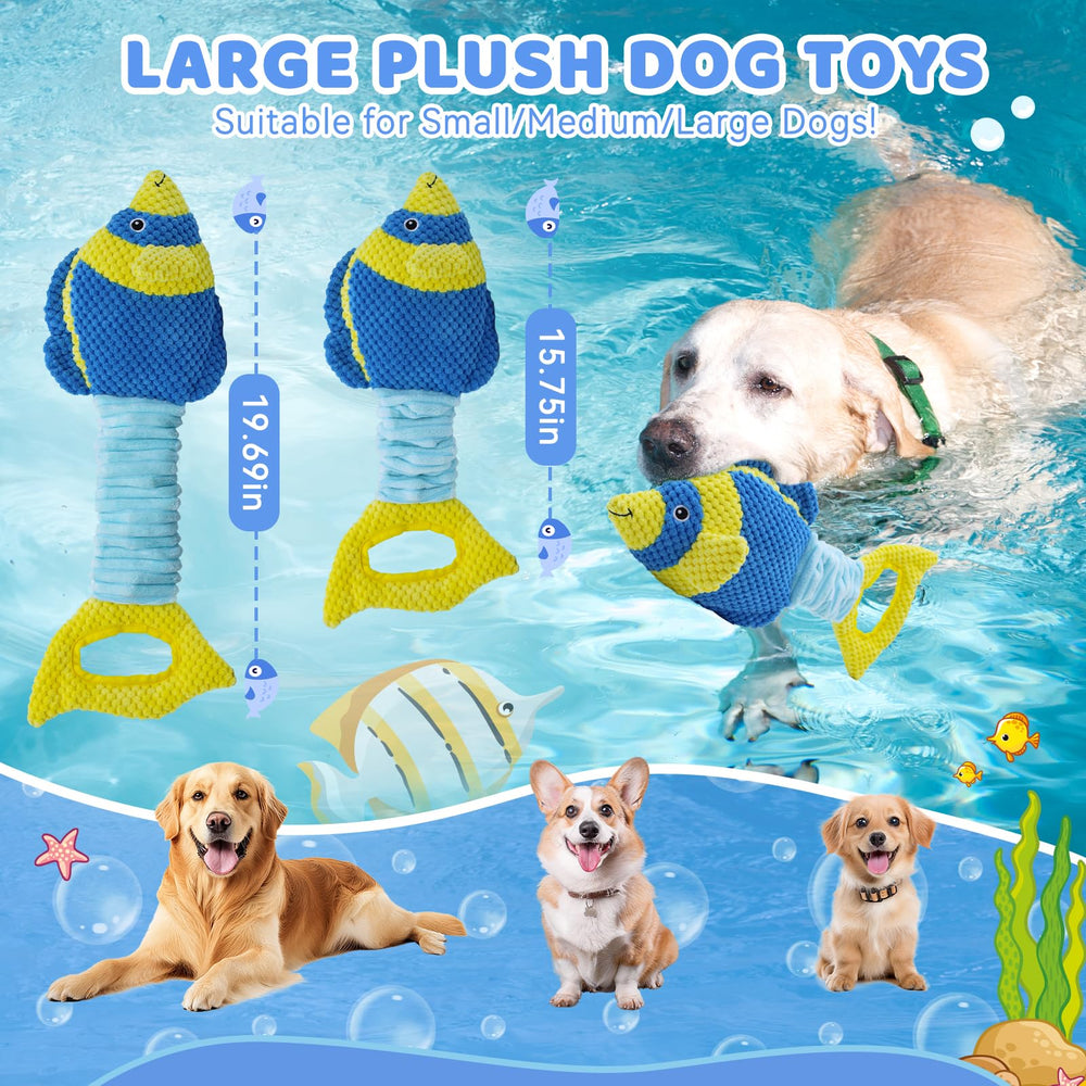 YZHDUXIU squeaky dog toy with dual sounds to engage dogs
