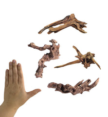 YZHZOM driftwood for aquarium, four 4-6 inch pieces add natural structure to tanks.