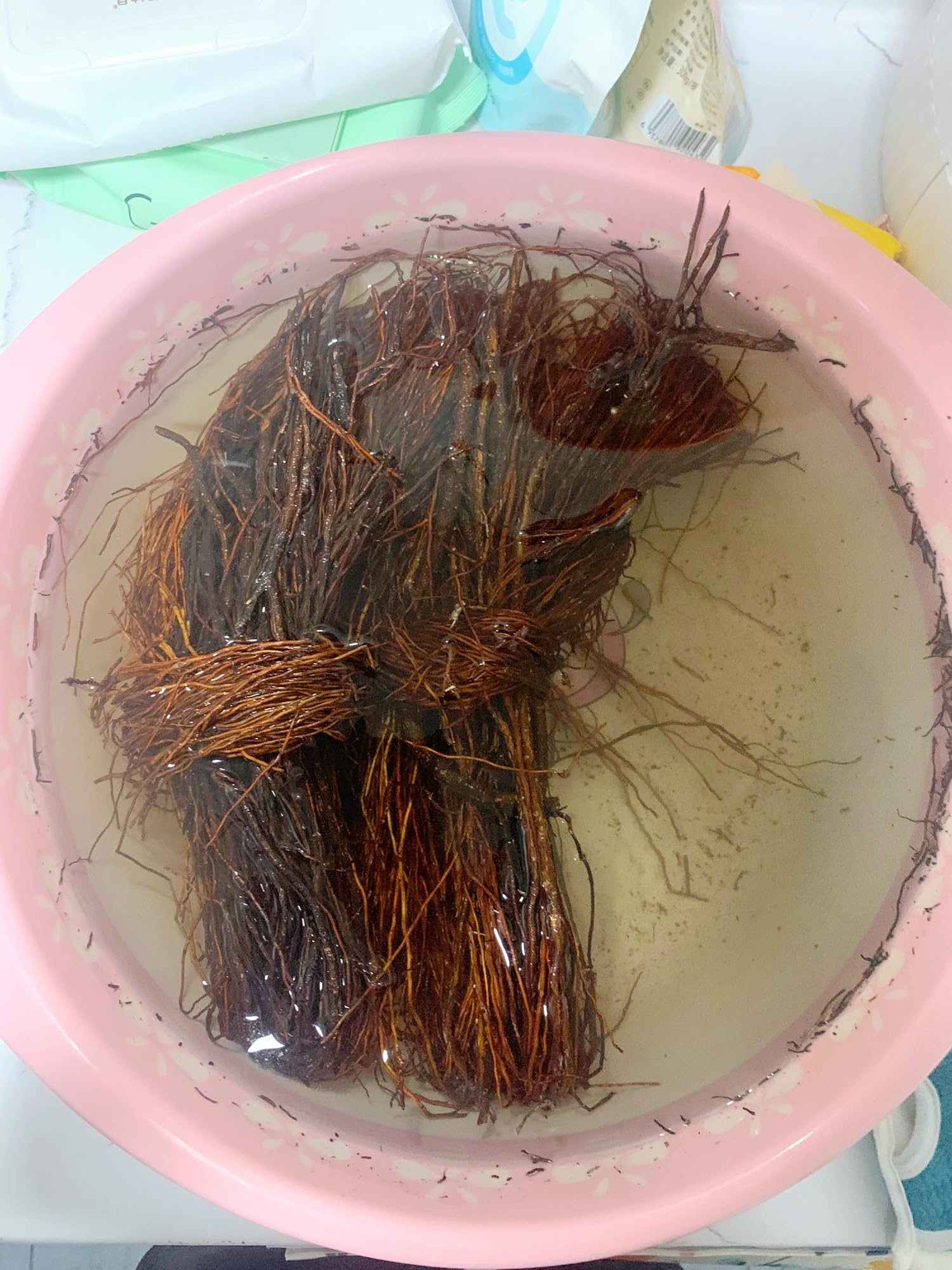 YZHZOM driftwood roots in-tank setup enhances natural aquarium appearance.