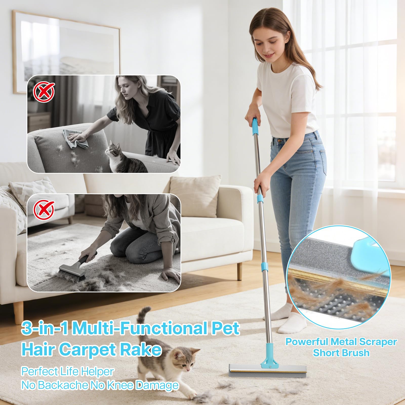 ZABARE wall-mount hook keeps tools organized and accessible.