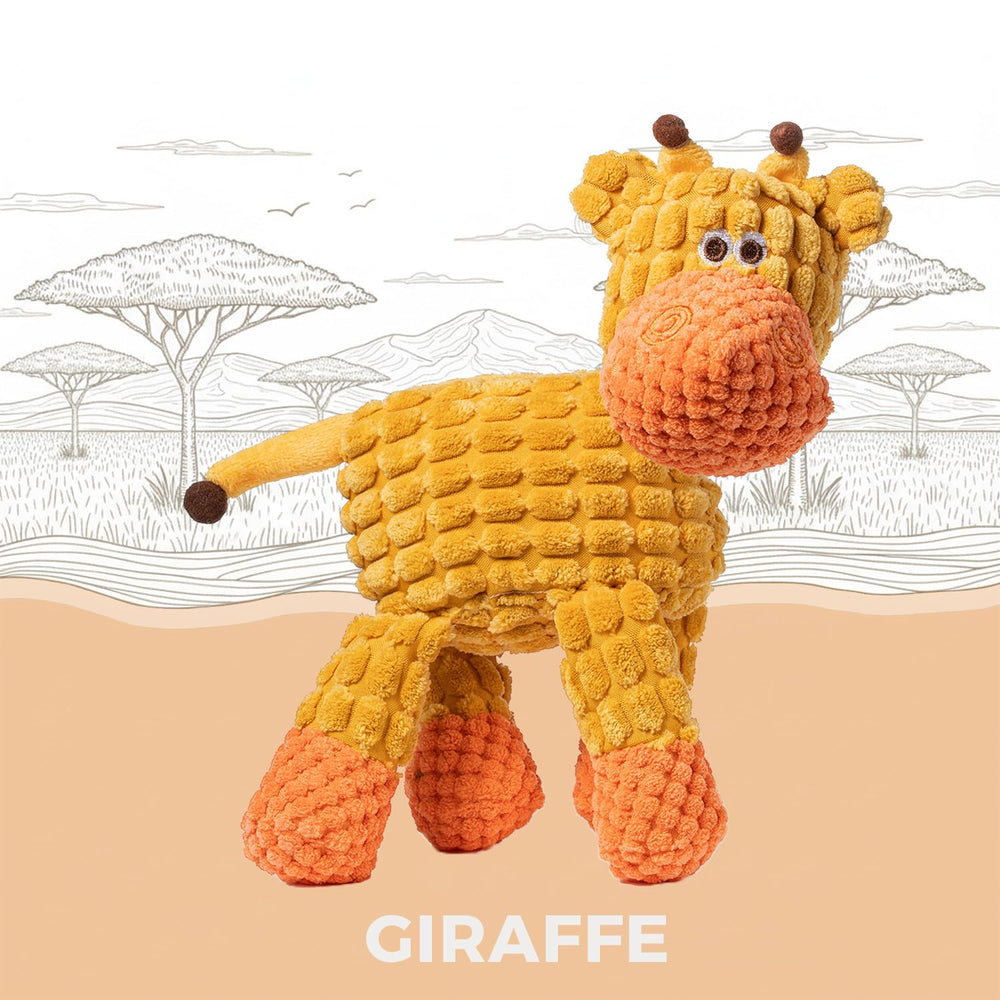 Zagrine soft-teething plush dog toy close-up highlighting gentle chew for puppies.