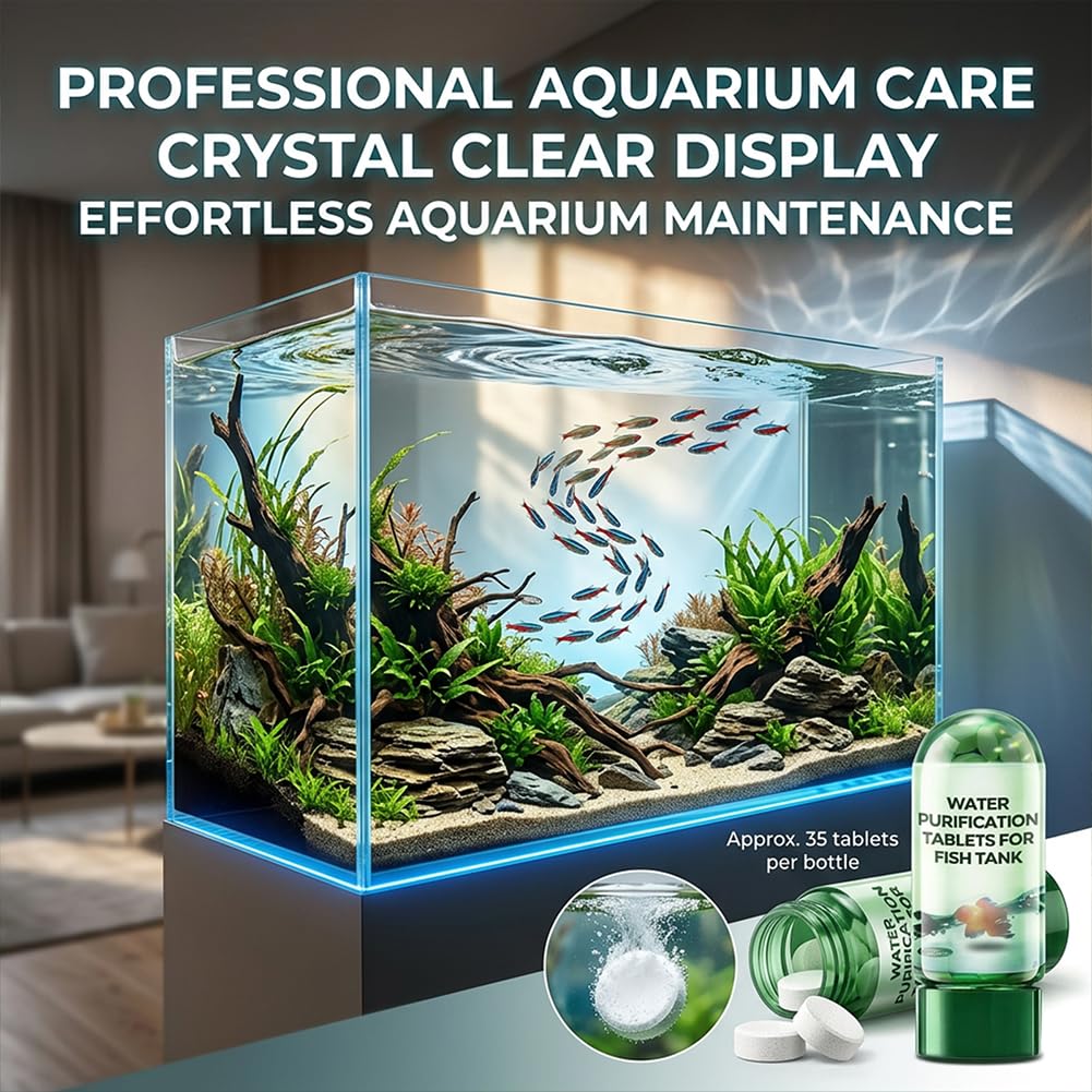 ZAIREG aquarium water treatment promotes fresh-looking water after 3–5 days.