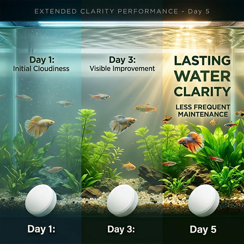 ZAIREG easy drop-in tablets for quick tank care without mess.