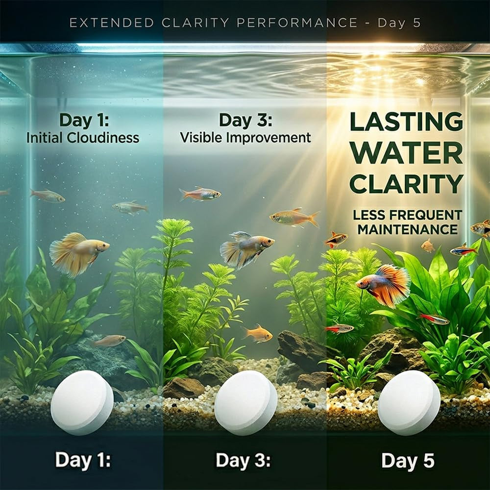 ZAIREG easy drop-in tablets for quick tank care without mess.