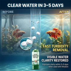 ZAIREG tablets help maintain stable conditions for fish and plants with clearer water.